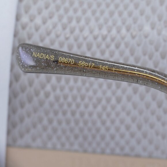 Jimmy Choo NADIA/S 008670 Cat Eye Sunglasses - Havana/Crystal/Brown - Picture 9 of 12